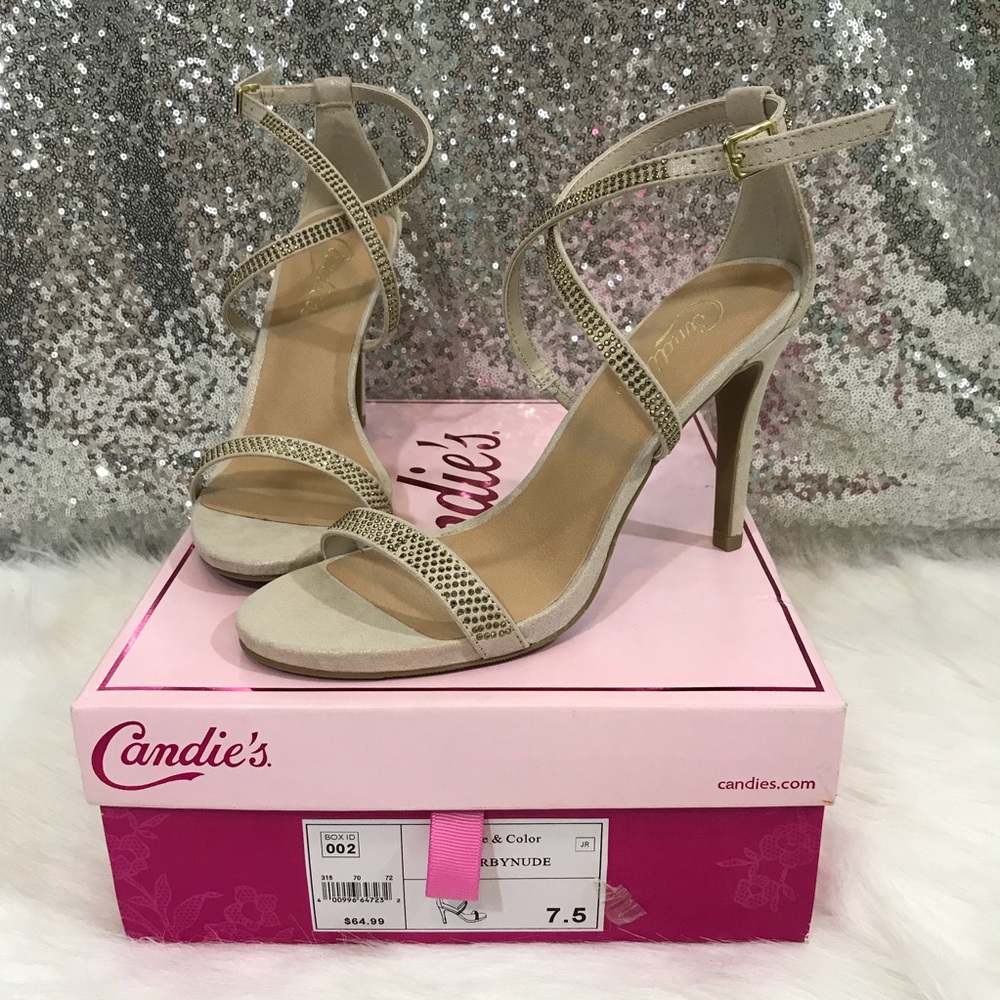 Candie’s Caarby Nude Heeled Sandals